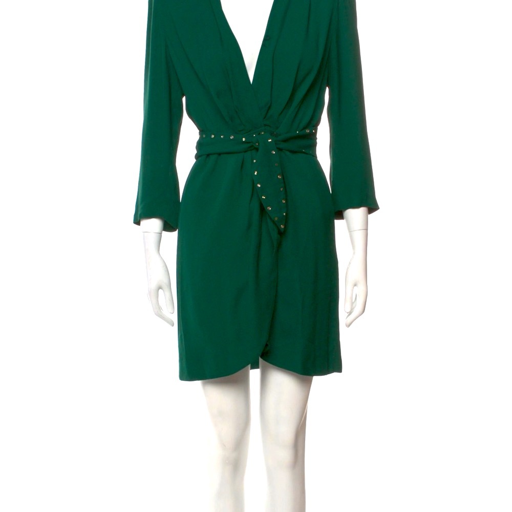 Sandro Paris “Prunel” Belted Wrap Dress